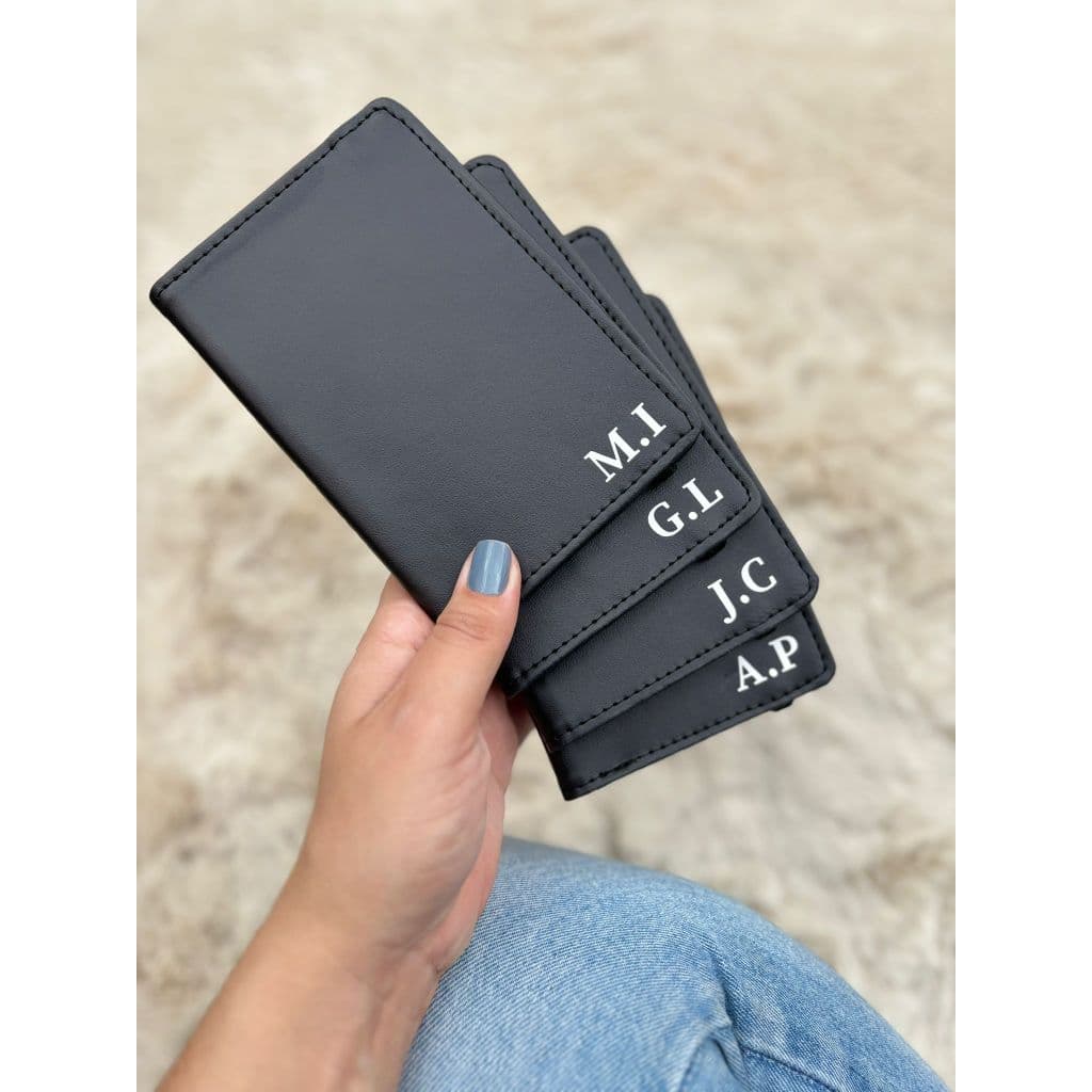 Carteira Capa Porta Passaporte Personalizado Com Iniciais