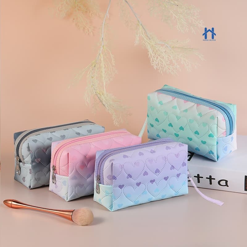 Bolsa de Maquiagem Feminina Estampada para Organizar e Armazenar Acessórios e Cosméticos
