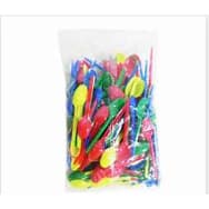 200 COLHER PARA BOLOS ,SORVETES, DESCARTAVEL EM  (varias cores) PRAFESTA