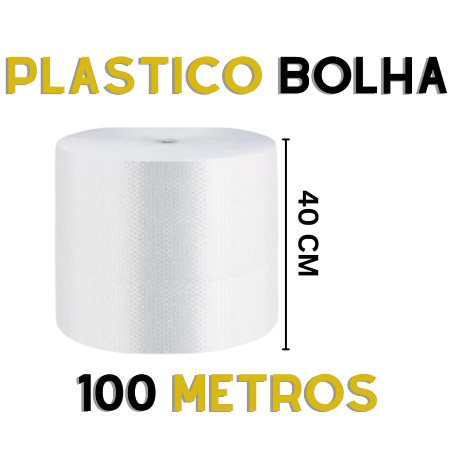 Plástico Bolha 40x100 1 Unidade Resistente Embalar