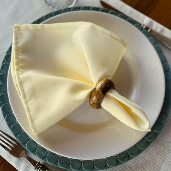 Kit 4 Guardanapos em Tecido Oxford Premium 35 x 35 com Bainha Mesaposta