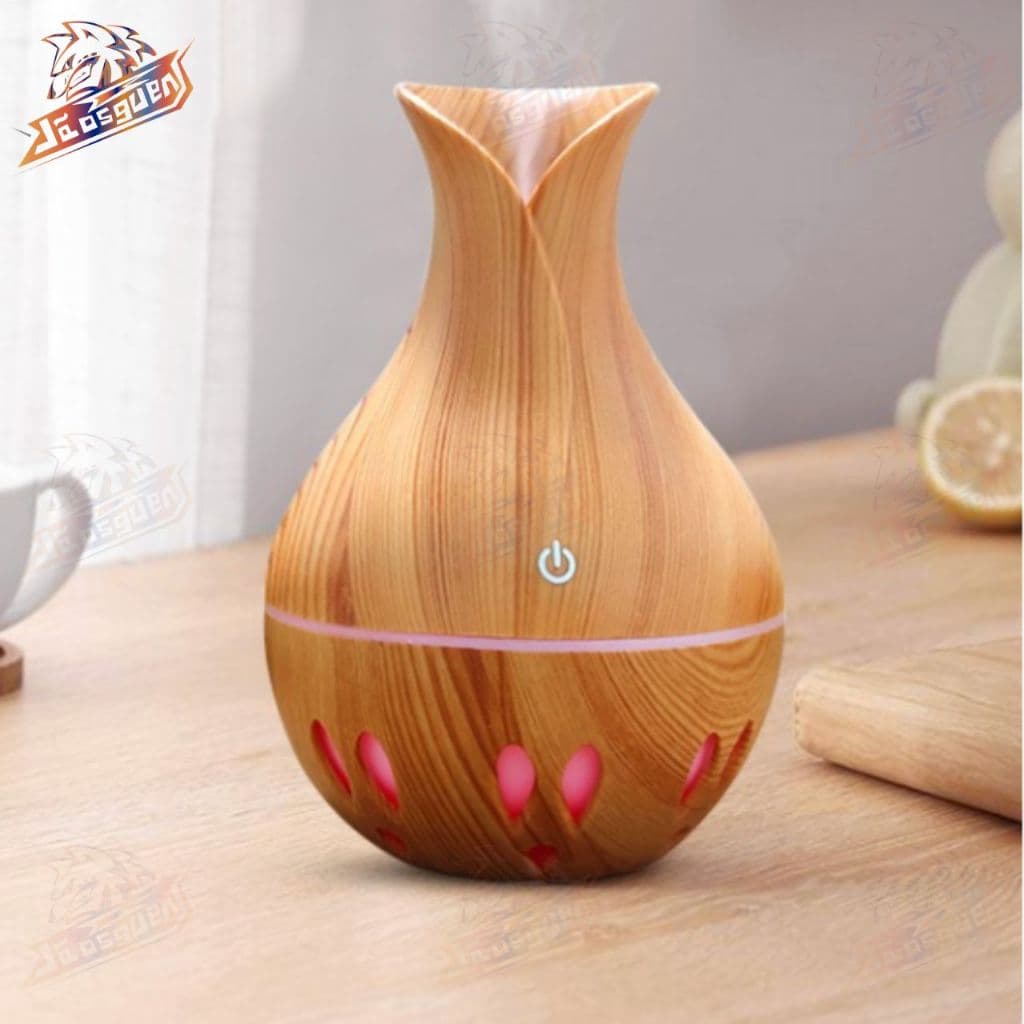 Mini Umidificador Aromatizador Ambientes Usb Tipo Madeira