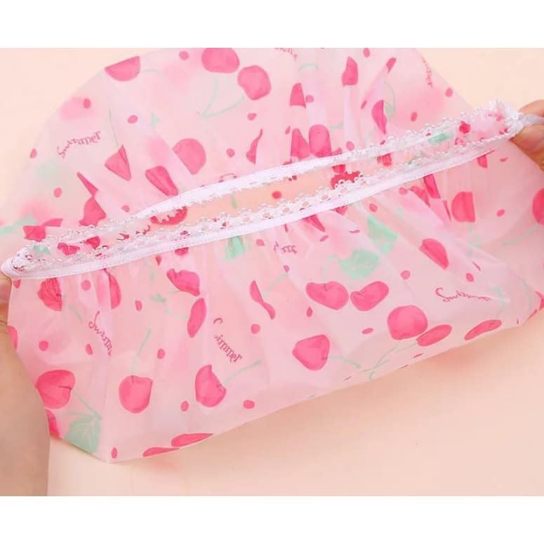 1 Unidades Ate 12 Unidades Touca Para Banho/Impermeável plástico reutilizável/Linda Estampa