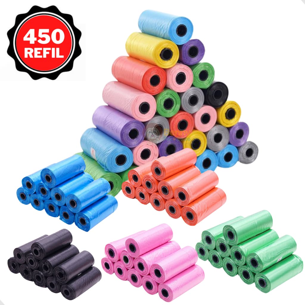 Kit Cata Caca 30 Rolinhos Refil Higiênico Coco Pet