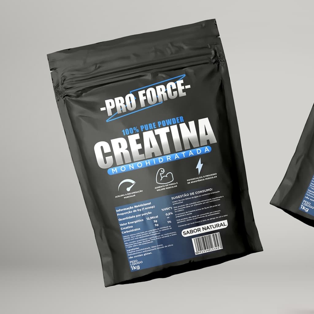 CREATINA PRO FORCE MONOHIDRATADA 1KG | 100% PURA