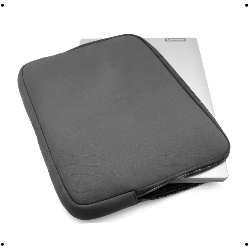 Pasta Case Notebook Preta Capa Sem Bolso Casual 11/14/15/17 Polegadas Resistente