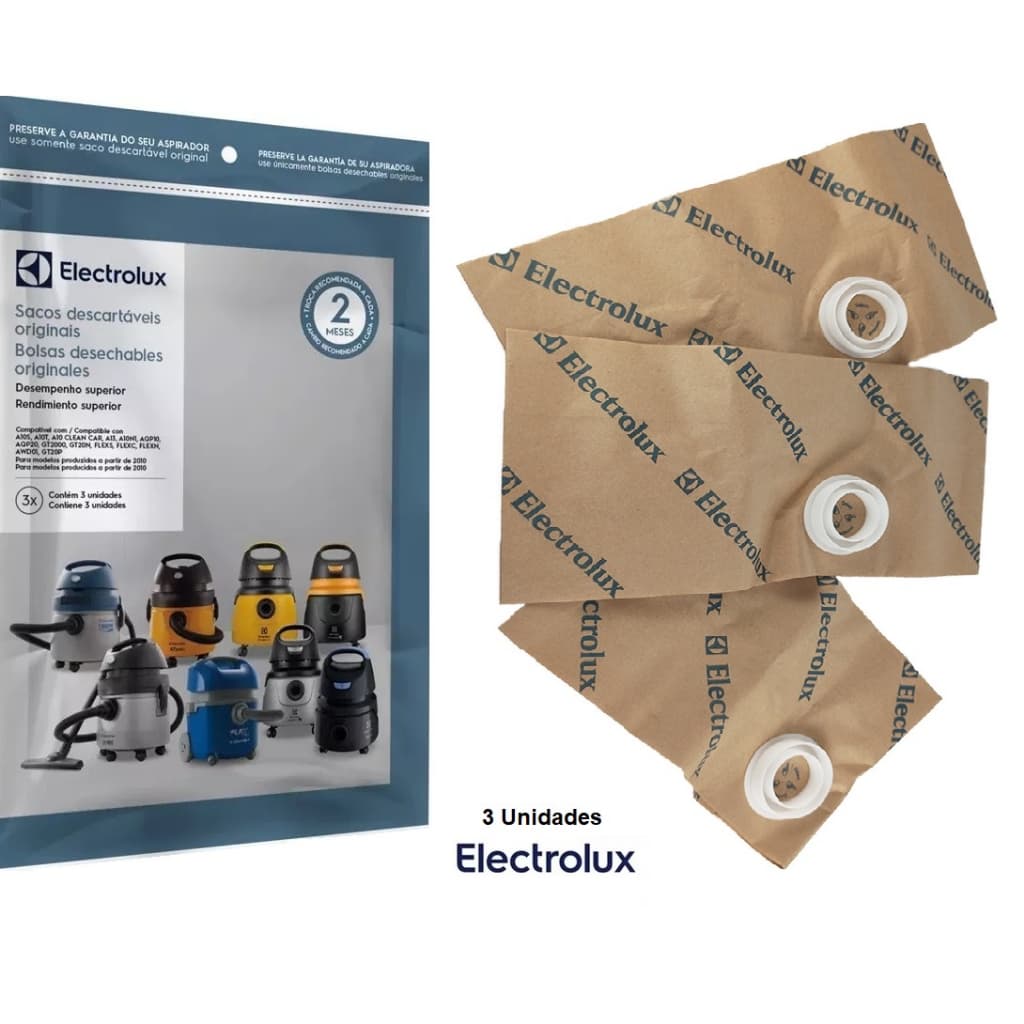 KIT 3 SACOS ASPIRADOR ELECTROLUX