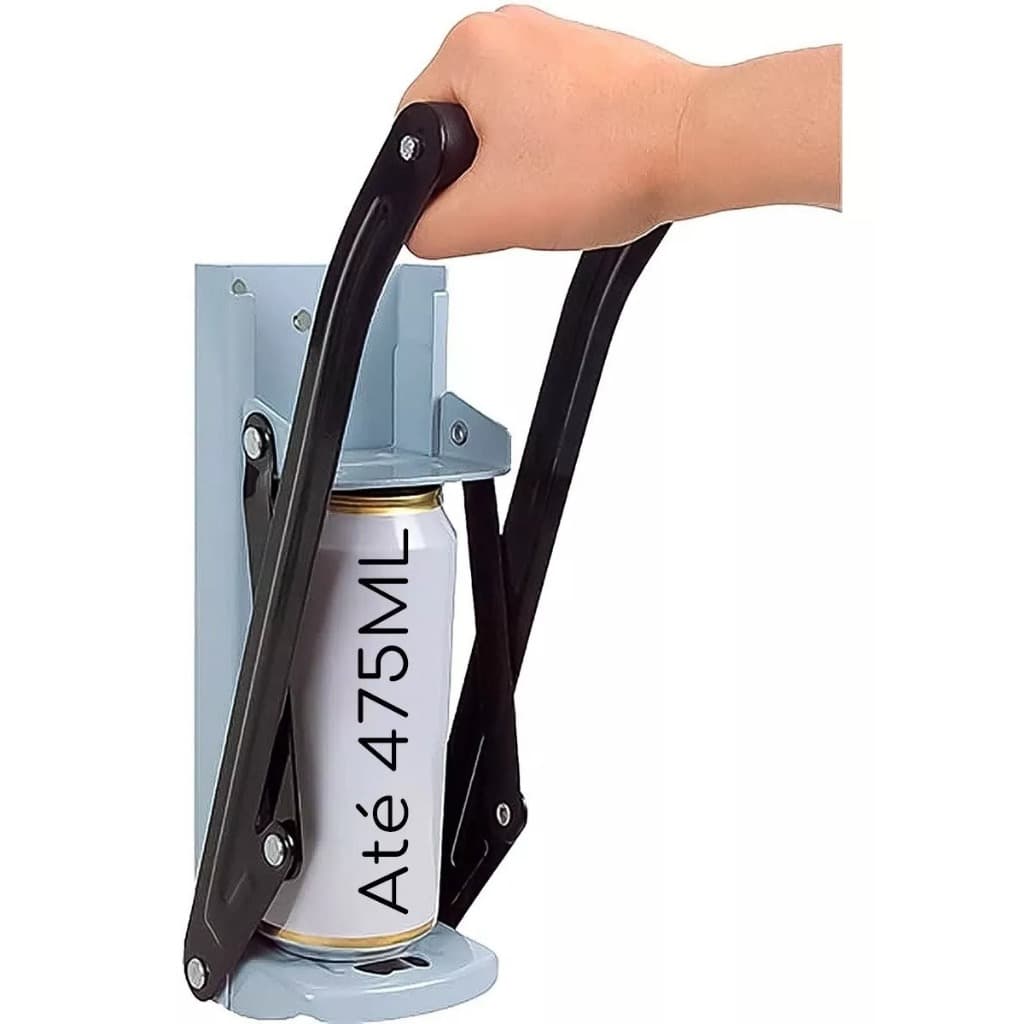 Amassador De Latinhas Latas Cerveja Com Abridor De Garrafa