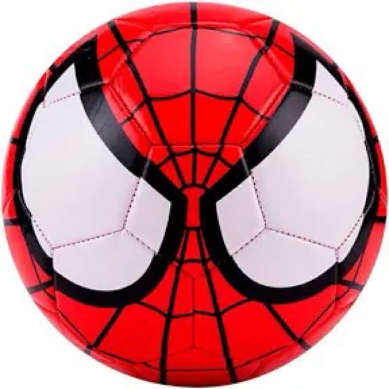Bola De Futebol N°5 Society Homem Aranha Couro Sintético