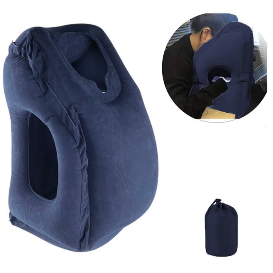 Apoio Inflável Avião Viagem Almofada Travesseiro Dormir Px