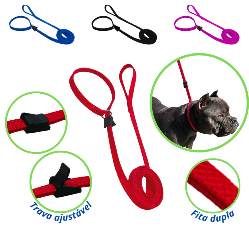 Coleira guia unificada adestramento educativa anti puxão para cães