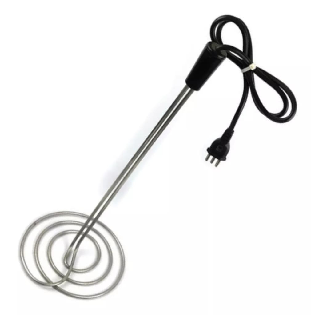 Ebulidor Elétrico Rabo Quente Inox 220v Mergulhão Gigante 3000w Esquenta Água Cerveja Artesanal Ofurô Piscina Banheira