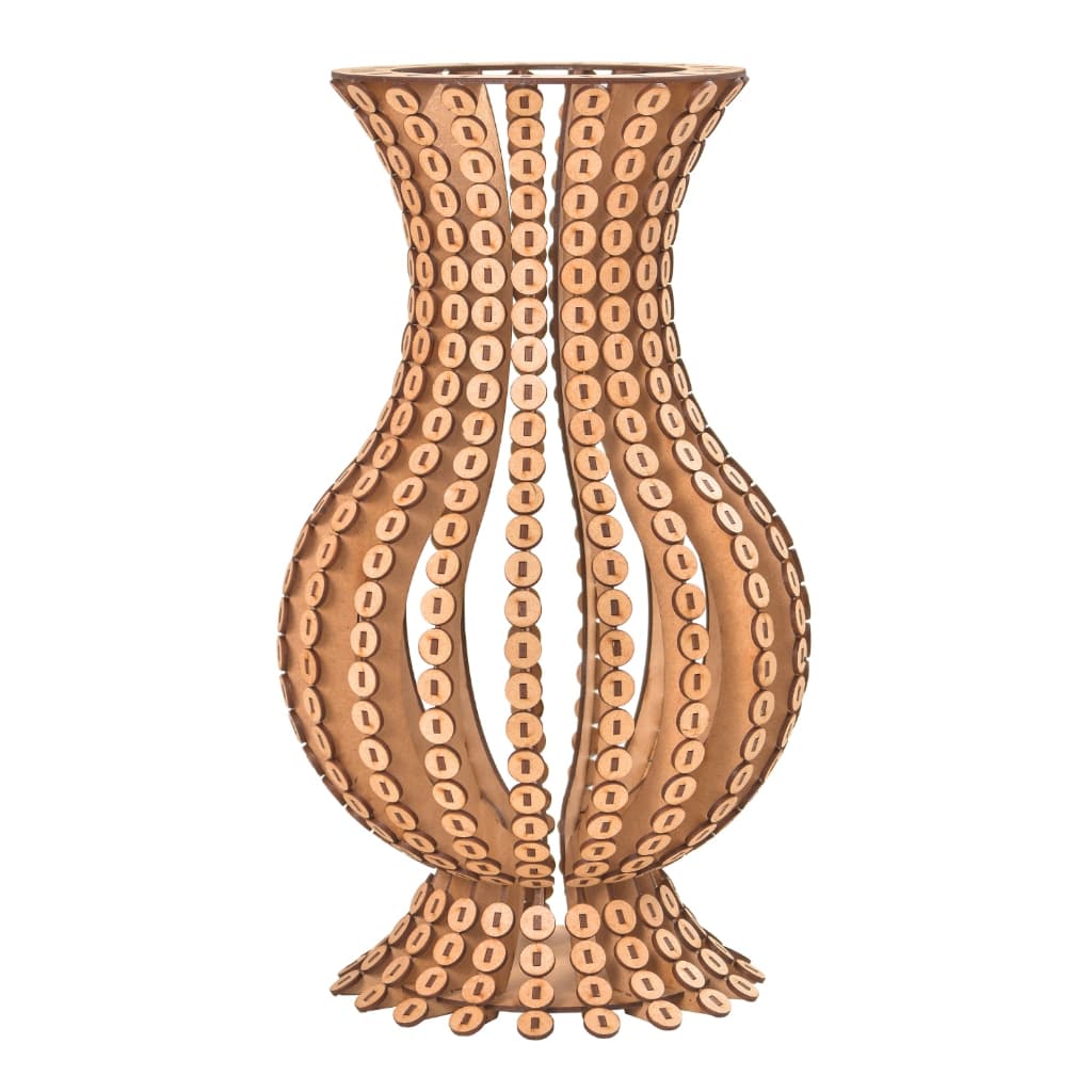 Vaso Pérola MDF Cru Decoração Festa Debutante Casamento MONTADO