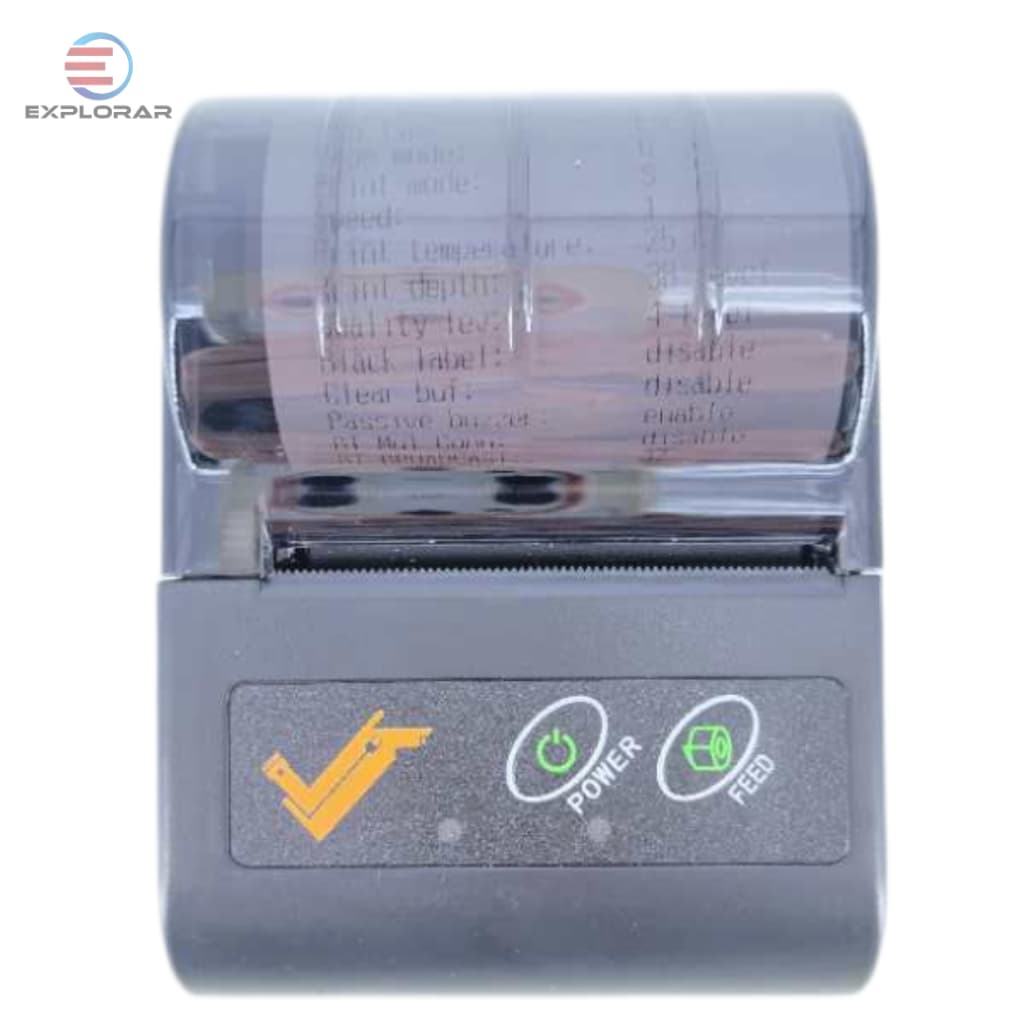 Mini Impressora Bluetooth Térmica Portátil Sem Fio 58mm Compatível Com Androide e IOS