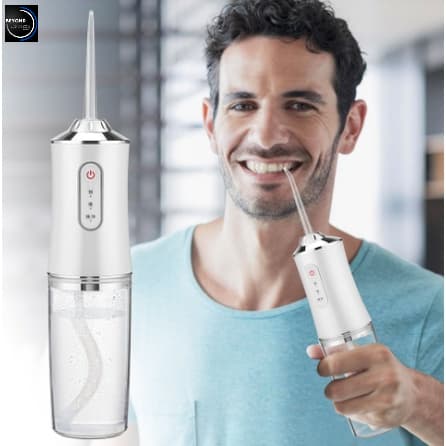 Irrigador Dental Oral Portátil Recarregável USB 220ml Promoção Limpeza Bocal Jato Forte