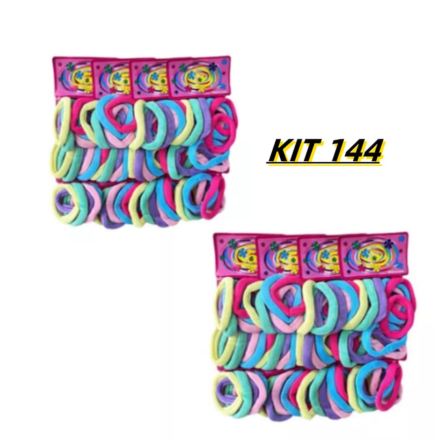 Médio Xuxinha para cabelo de Meia kit 72/144 unidades Elasticos atacado Rabico e elástico para cabelo Scrunchie