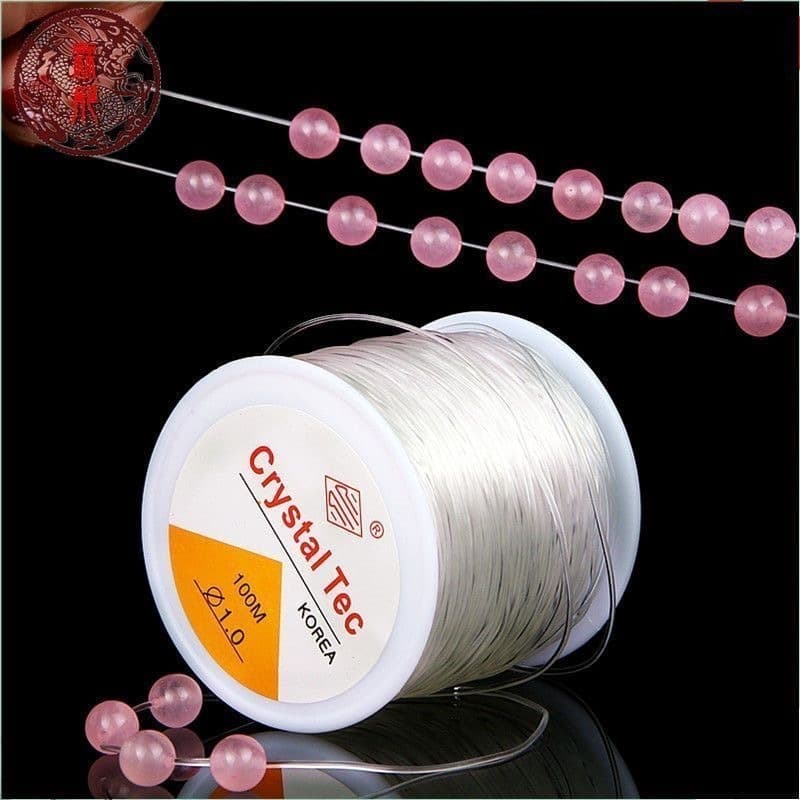 Fio De Silicone Elástico P/ Pulseiras -0.7mm/ 0.8mm/1.0mm - 100 Metros