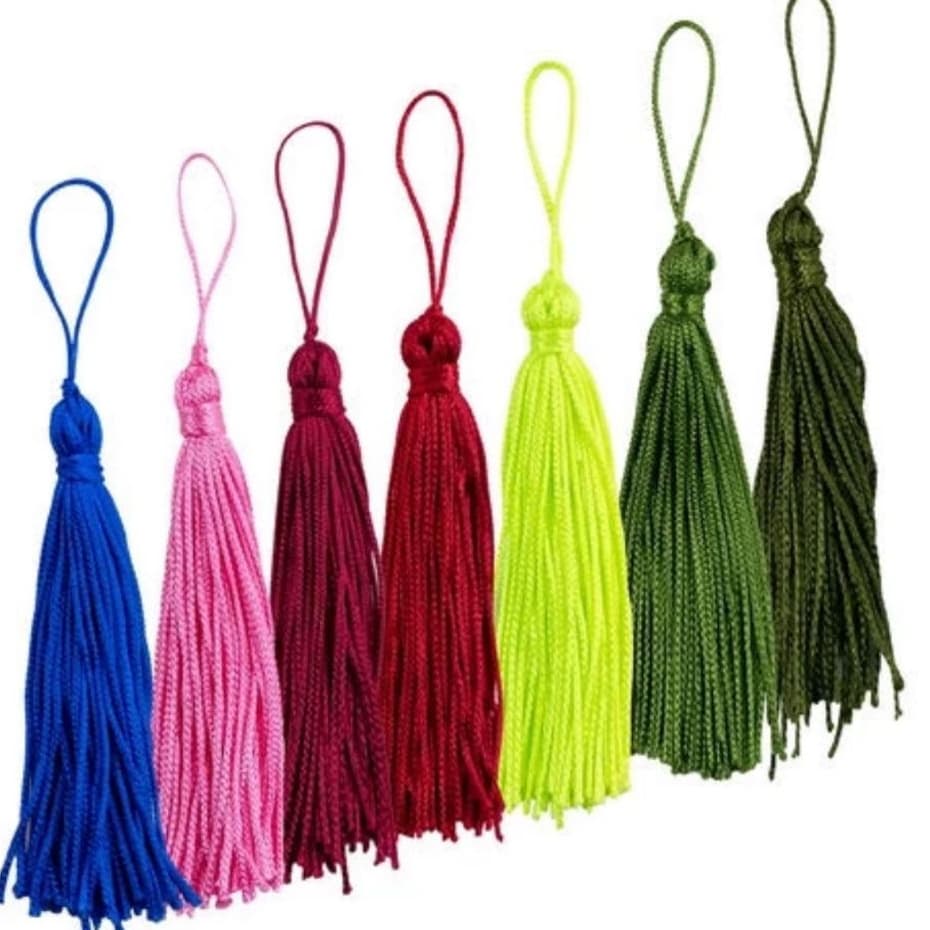 Pingente Com 30un, 50un Pingente Tassel  Seda, Franja, Chaveiro, Franja  Pingente, Tessel