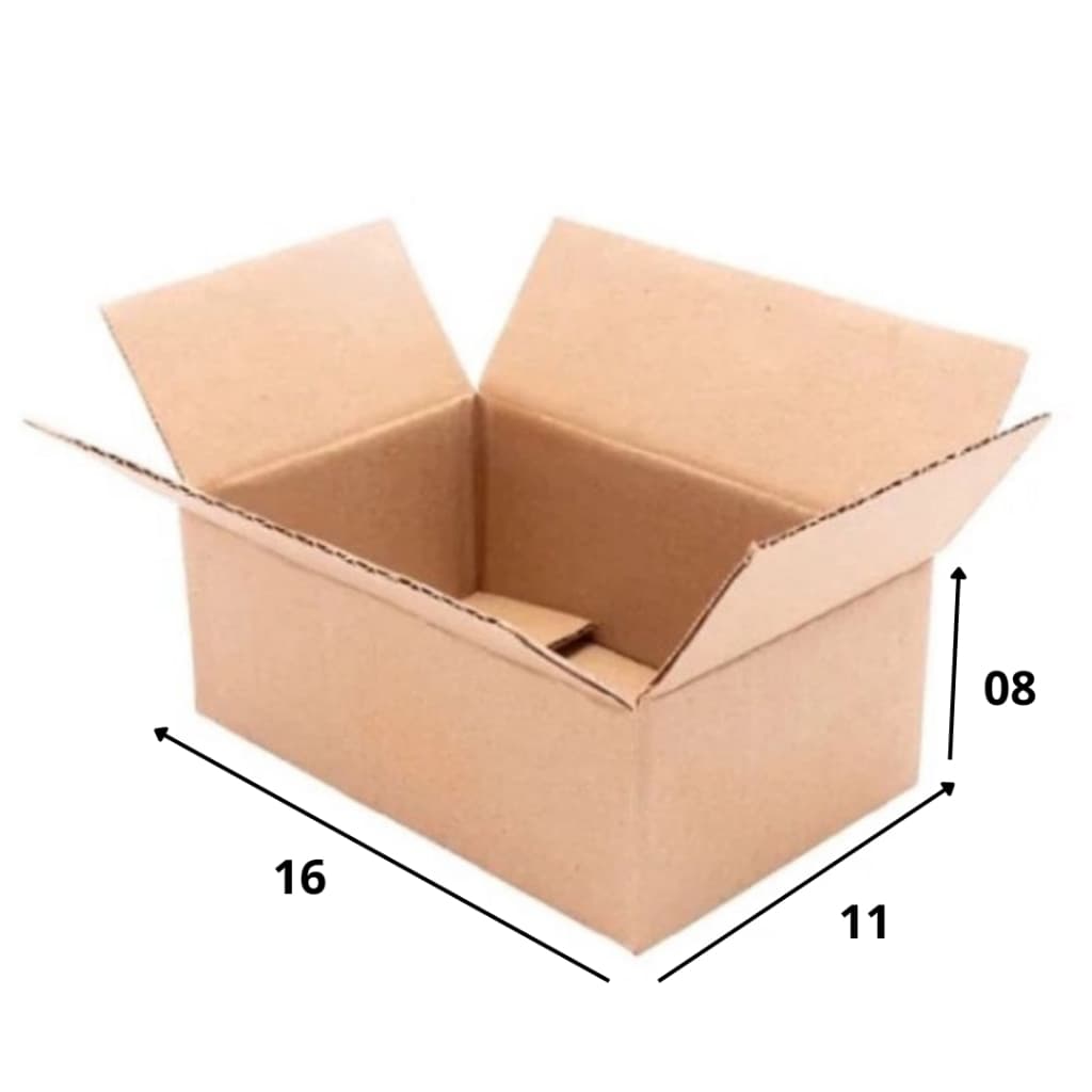 100 Caixas de papelão 16x11x08 correio,sedex
