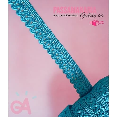 Fita Galão 90 Passamanaria - Peça 15 metros