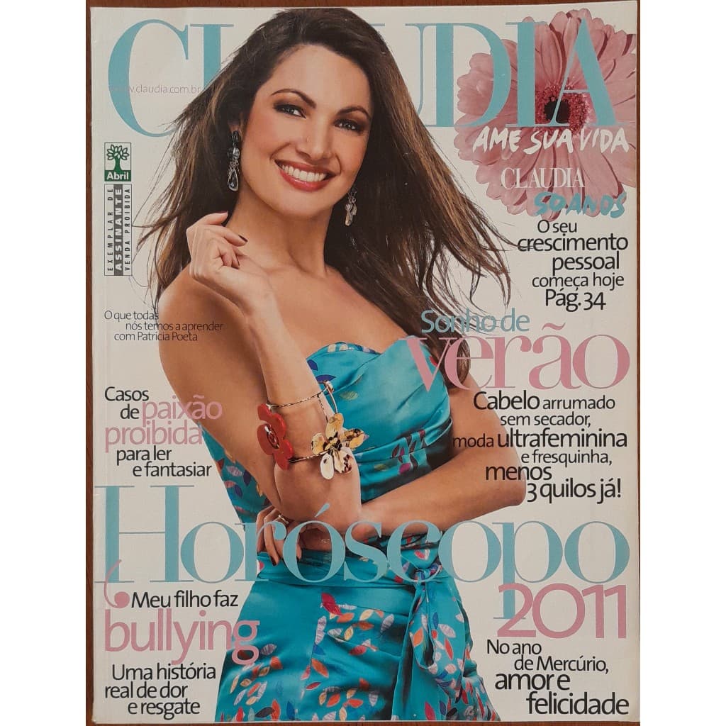 Revista Claudia Nº 592 Janeiro/2011 Patrícia Poeta
