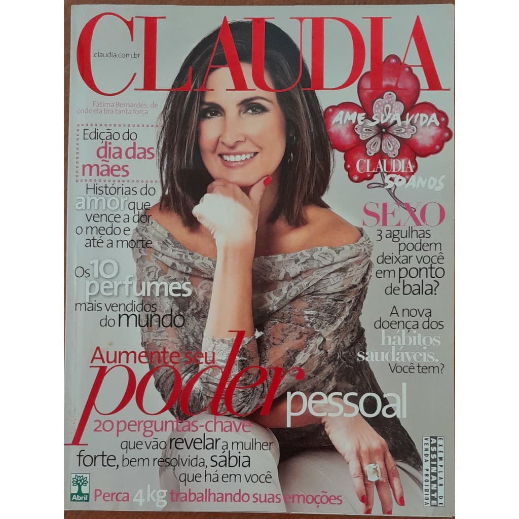 Revista Claudia Nº 596 Maio/2011 Fátima Bernardes