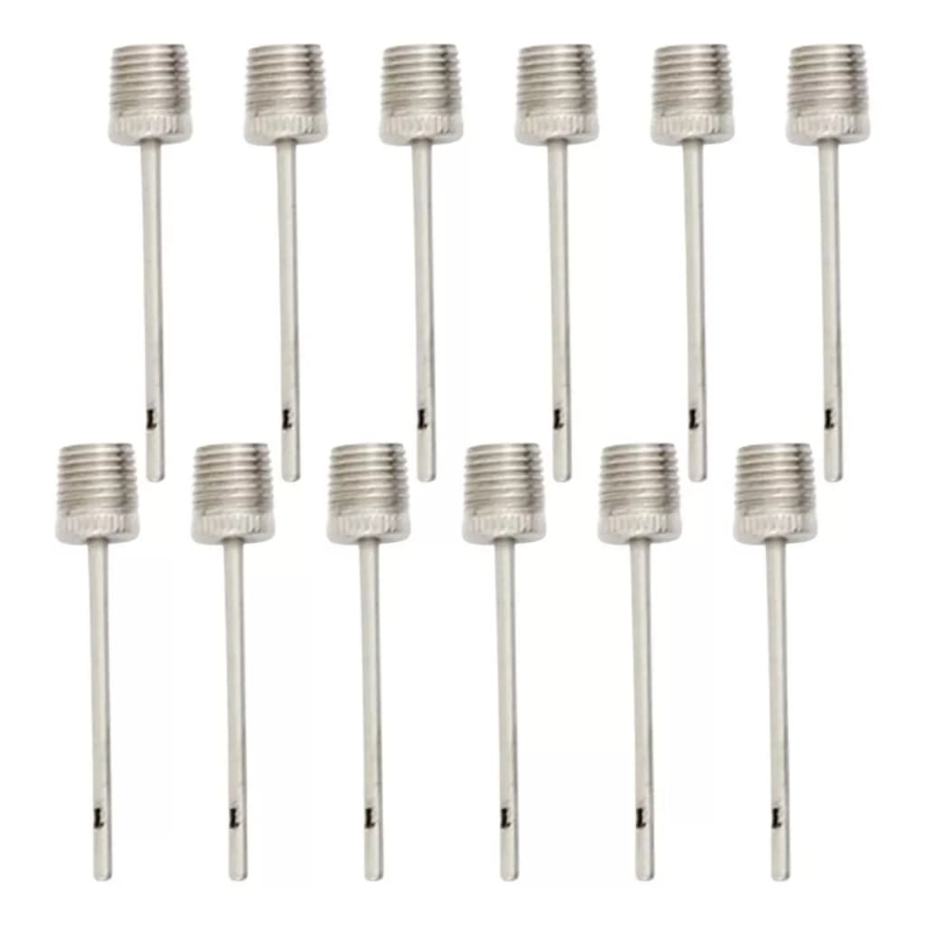 Kit 12 Bico Bomba D Ar Inflar Encher Bola I-16 Startools Inox