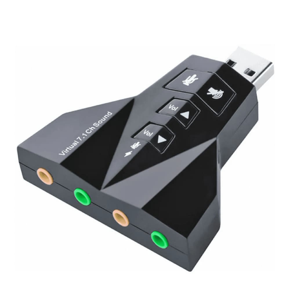 Placa de Som Usb 7.1 para Computadores, Notebooks HB-T65