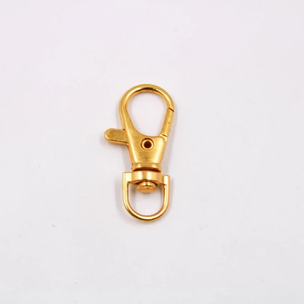 2 Fecho Mosquetão 36MM EM ZAMAK Prata ou Dourado