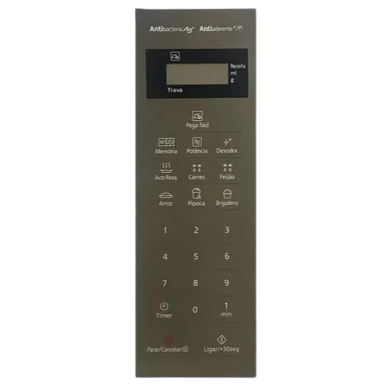 TECLADO MEMBRANA MICROONDAS NN ST 27 LW ESPELHADA