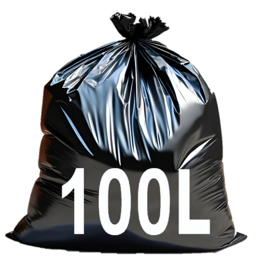Saco de lixo 100 Litros pacote com 100 ou 50 unidades 0.6 micras