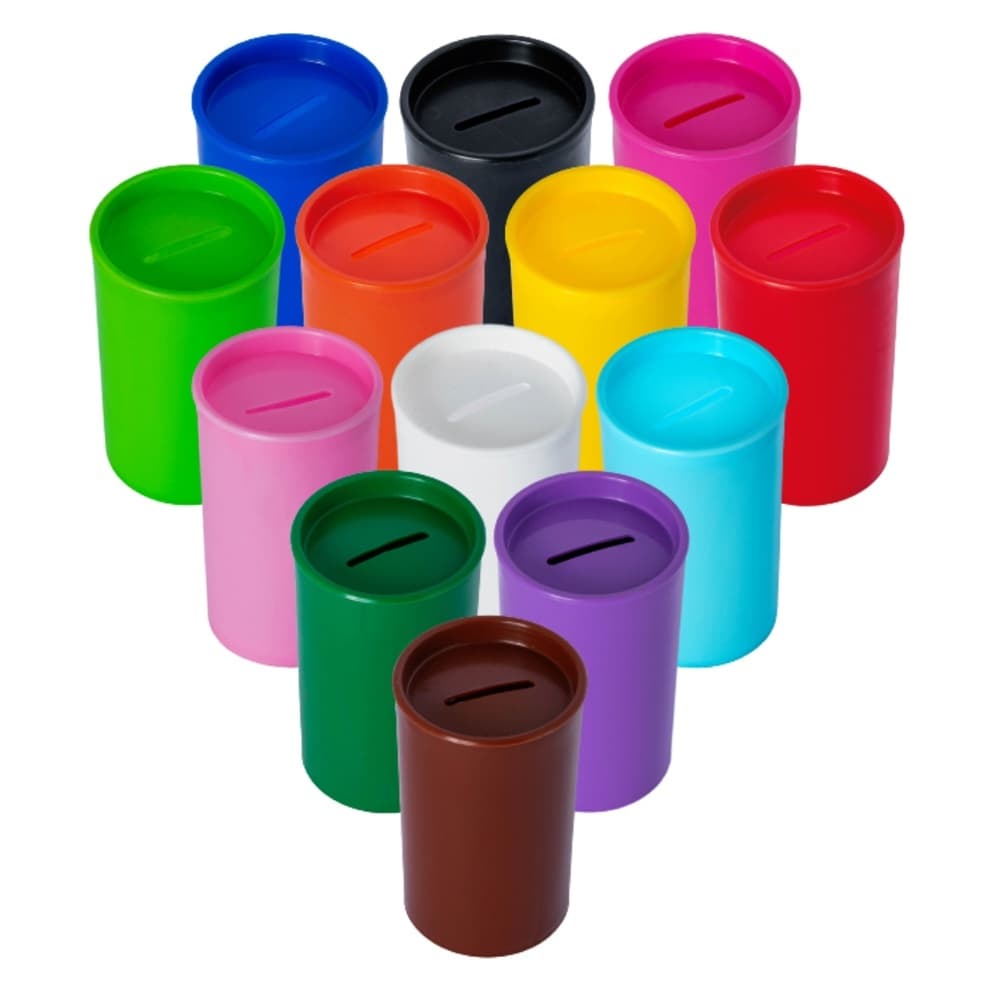 Cofrinho Plástico Várias Cores - Mirandinha Miniaturas