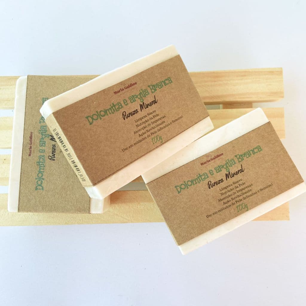 Sabonete Dolomita e Argila Branca Manchas,Melasma,Espinhas, Clareador Acne