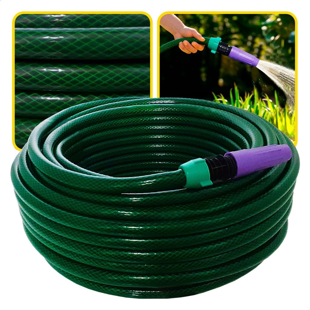 Mangueira de Jardim Trançada Poliflex Resistente e Flexível