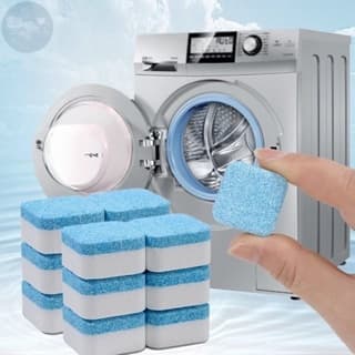 KIT 6/10/15 Pastilhas para Limpeza de Máquinas de Lavar Roupas Efervescentes Multifuncional Limpador