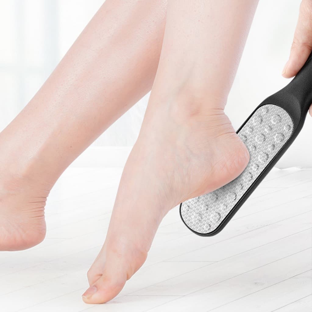 Lixa Dupla Face 22,8m Para Os Pés Aço Inox Removedor De Calos Pele Morta Salão Beleza