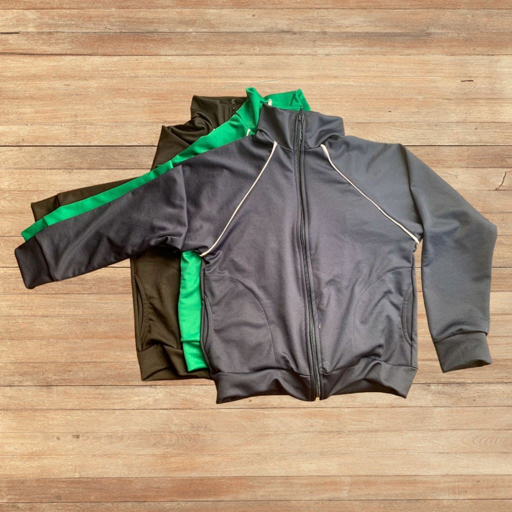 Casaco Colegial Aberto Helanca infantil e juvenil