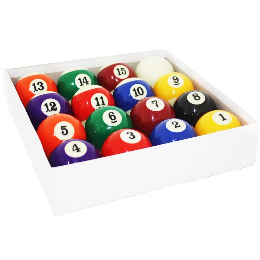 Jogo Bolas De Bilhar Sinuca 54mm Coloridas Numeradas e Branca 58mm