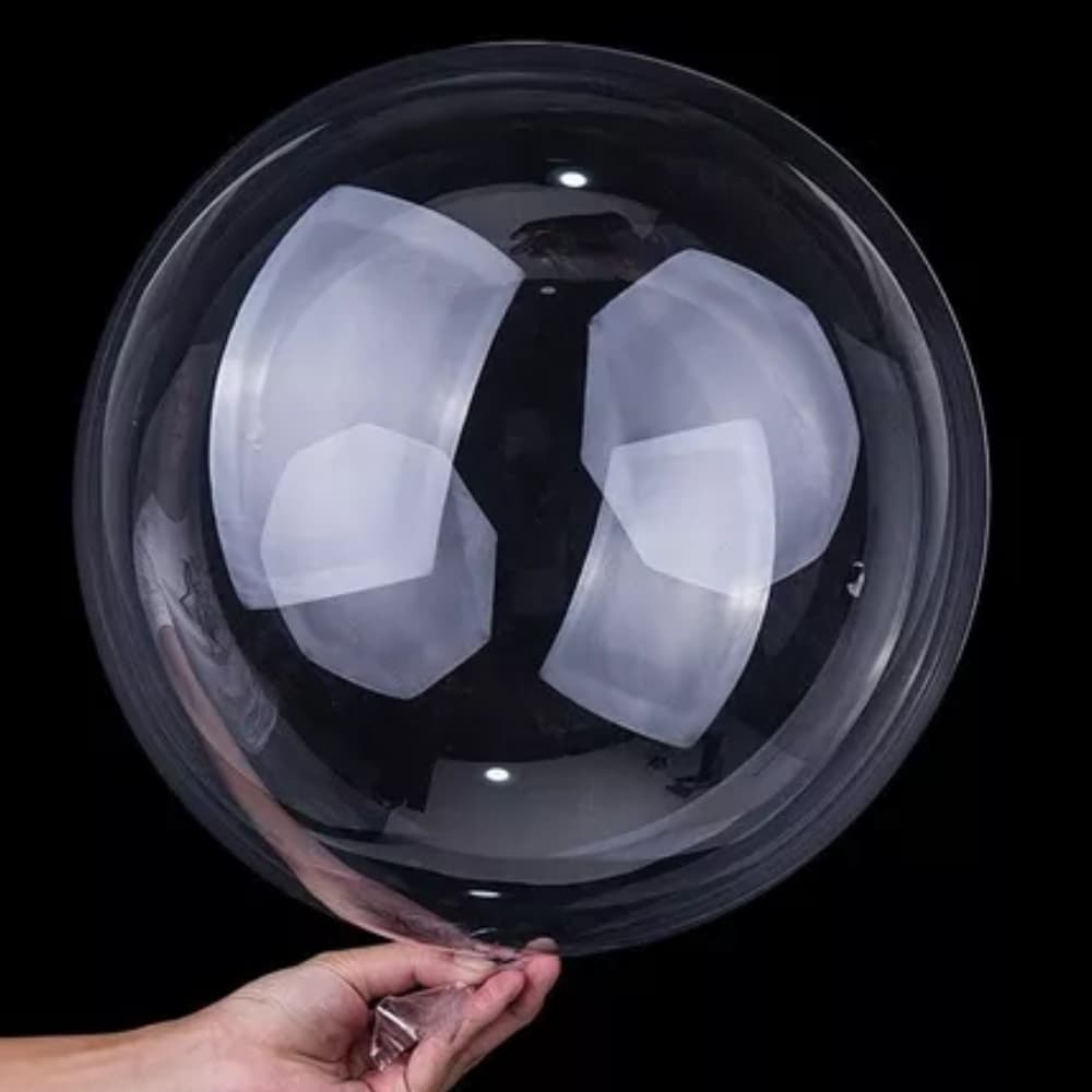 50 Balão Bubble 24 polegadas Bubble transparente 60cm Festa Decoração Cestas Presente