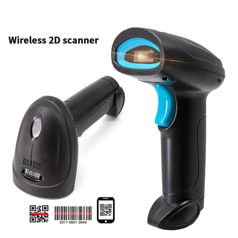 Leitor De Código De Barras Sem Fio LASER Wireless USB Scanner Ean QR-CODE 1D 2D