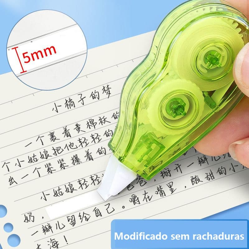 Kit Com 6 Peças Fita Corretiva Criativa Para Correção E Efetiva Corretivo Artigos De Papelaria Escola Escritório 5mmx5m