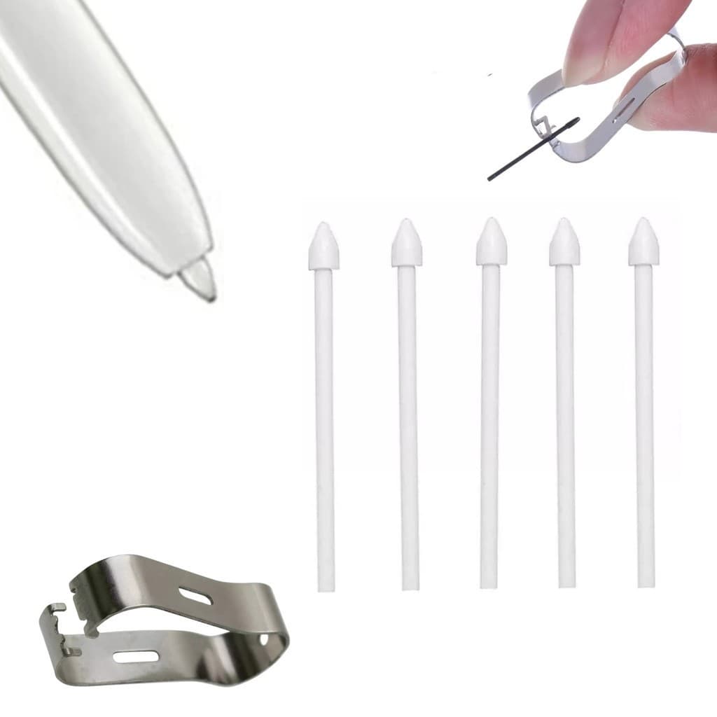 Kit Com 5 Unidades Ponteiras Reposição S Pen + 1 Extrator Compatível com linha S Tab Samsung