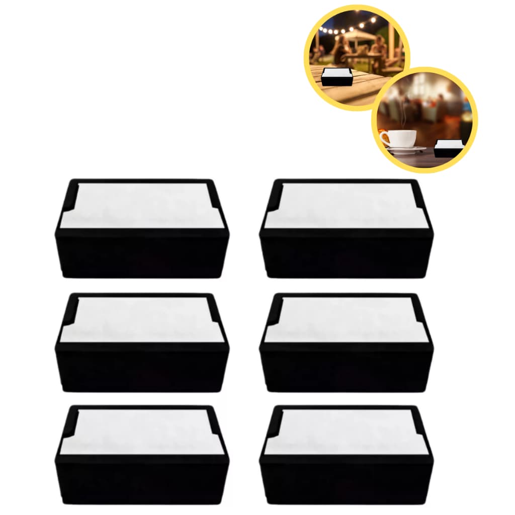 Kit 06 Porta Guardanapo Tv Mesa Lanchonete Bar Restaurante Modelo Horizontal