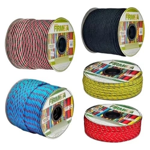 Corda Poliéster Amarrar Carga Caminhão 10mm x 20 Metros Rede Colorida