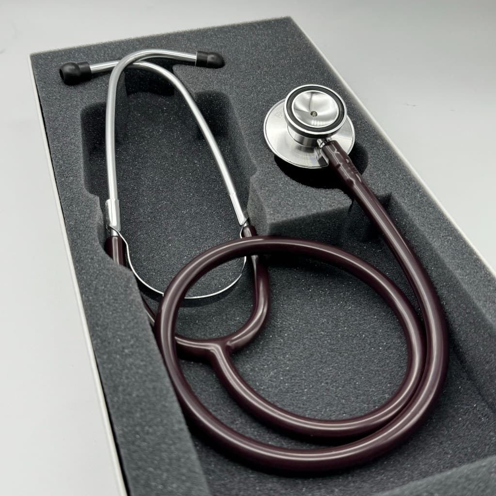 Estetoscópio P.A Med Vinho Duplo Adulto e Infantil Enfermagem Estudante Excelente Ausculta