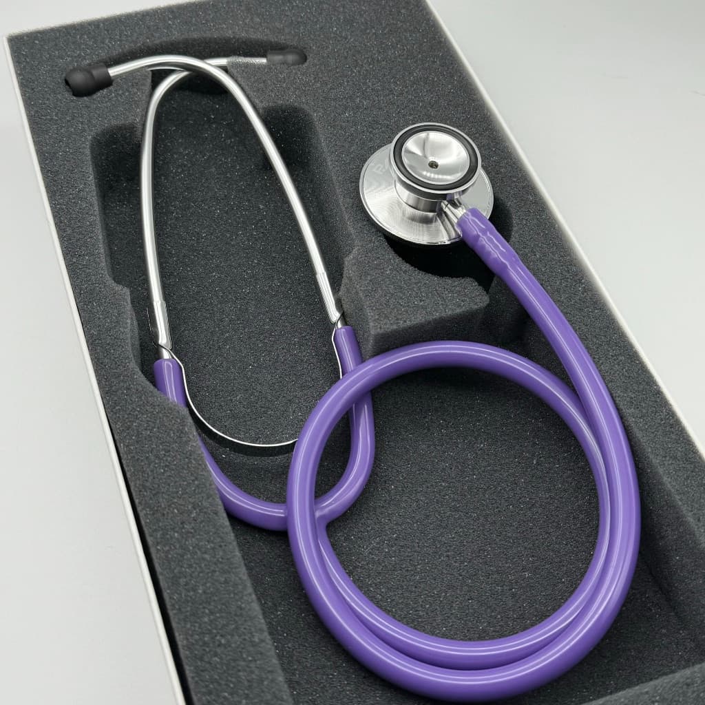 Estetoscópio P.A Med Roxo Lilás Duplo Adulto e Infantil Enfermagem Estudante Excelente Ausculta