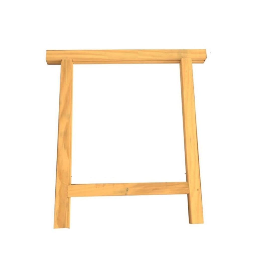 Cavalete de Madeira Pinus p/ Bancada 80x80 cm c/ 2 Unids Gv Office