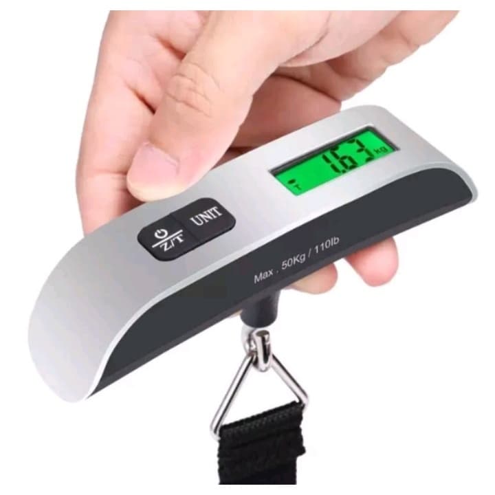 Balança Digital Portátil de Mão Para Bagagens Malas Até 50Kg