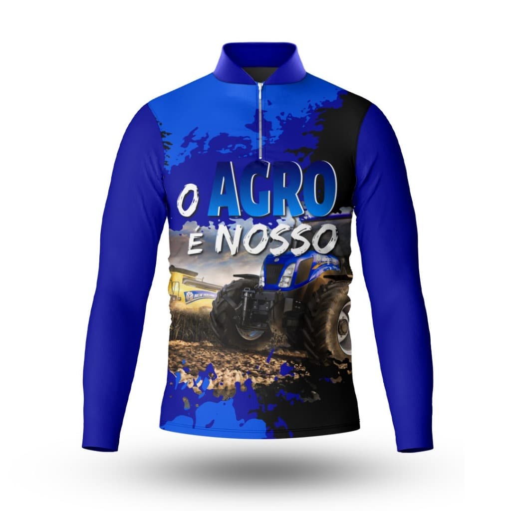 Camisa Camiseta Agro Agricultura Masculina Dry Fit Uv50+