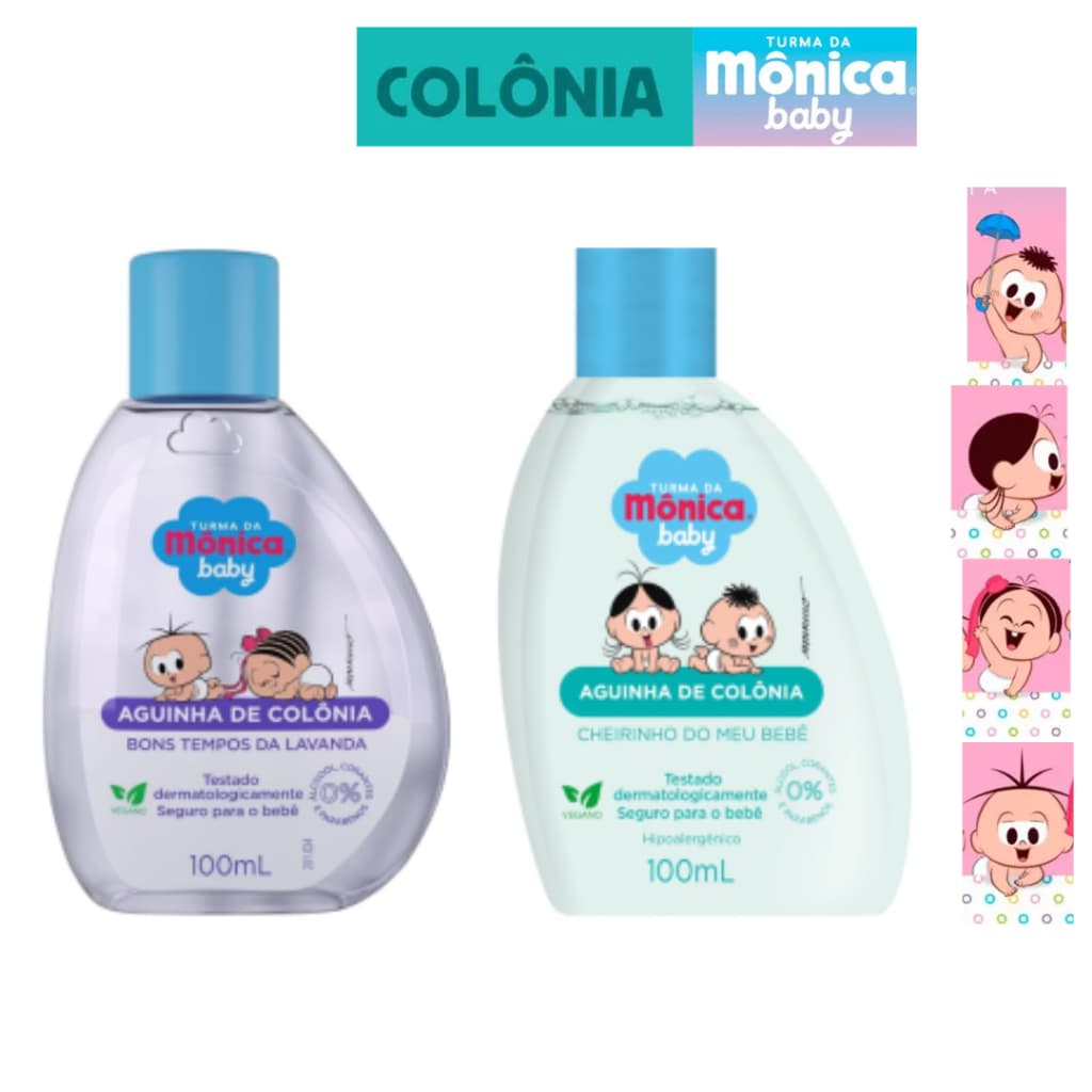KIT 2 Água de Colônia Turma da Mônica Baby 100ml